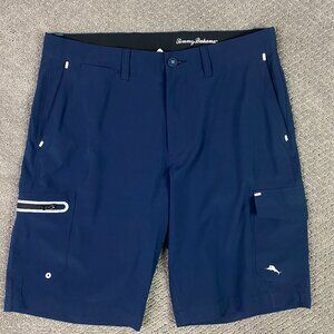 Tommy Bahama IslandZone Shorts Men's 32 Blue Golf Performance Stretch